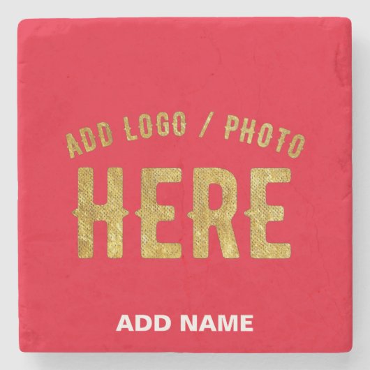 STILISCH MODERNE ZOLLBARE, ROT VERIFIED MARKIERT STEINUNTERSETZER (Vorderseite)