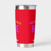 STILISCH MODERNE ZOLLBARE, ROT VERIFIED MARKIERT THERMOBECHER (Links)