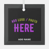 STILISCH MODERNE ZOLLBARE, SCHWARZE KONTROLLE ORNAMENT AUS GLAS (Vorderseite)