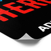 STILISCH MODERNE ZOLLBARE, SCHWARZE KONTROLLE POSTER (Ecke)