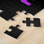 STILISCH MODERNE ZOLLBARE, SCHWARZE KONTROLLE PUZZLE (Seite)