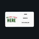 STILISCH MODERNE, ZOLLBARE WEISSE, ÜBERPRÜFTE MARK ADRESSAUFKLEBER<br><div class="desc">DIES IST EIN DESIGN-FITTING FÜR JEDEN. SIE KÖNNEN LOGO,  FOTO,  TEXT UND FARBEN ÄNDERN,  RESIZIEREN ODER HINZUFÜGEN,  WIE SIE MÖCHTEN. DANKE IHNEN.</div>