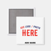 STILISCH MODERNE, ZOLLBARE WEISSE, ÜBERPRÜFTE MARK MAGNET (Vorderseite/Rückseite)