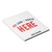 STILISCH MODERNE, ZOLLBARE WEISSE, ÜBERPRÜFTE MARK NOTIZBLOCK (angewinkelt)