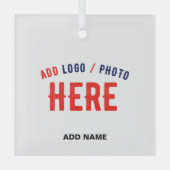 STILISCH MODERNE, ZOLLBARE WEISSE, ÜBERPRÜFTE MARK ORNAMENT AUS GLAS (Vorderseite)