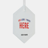 STILISCH MODERNE, ZOLLBARE WEISSE, ÜBERPRÜFTE MARK ORNAMENT AUS GLAS (Vorderseite Rechts)