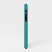 STILISCH MODERNES CUSTOM AQUAMARIN GREEN ÜBERPRÜFT iPhone HÜLLE (Linke Seite)