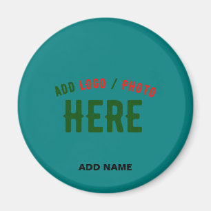 STILISCH MODERNES CUSTOM AQUAMARIN GREEN ÜBERPRÜFT MAGNET