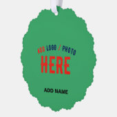 STILISCH MODERNES CUSTOM EMERALD GRÜNVERIFISCHTE M ORNAMENT KARTE (Links)