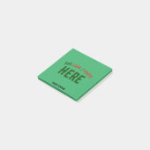 STILISCH MODERNES CUSTOM EMERALD GRÜNVERIFISCHTE M POST-IT KLEBEZETTEL (angewinkelt)