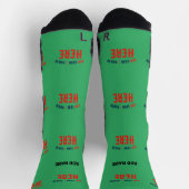 STILISCH MODERNES CUSTOM EMERALD GRÜNVERIFISCHTE M SOCKEN (Oben)