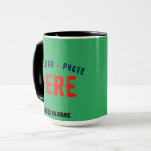 STILISCH MODERNES CUSTOM EMERALD GRÜNVERIFISCHTE M TASSE (Vorderseite Links)