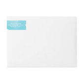 STILISCH WATERCOLOR schicke, moderne aqua-blaue Ad (Vorderseite)