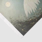 Stilisiert 1920 Engel mit Blume Seidenpapier (Detail)