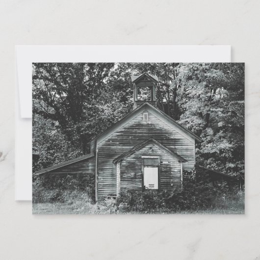 stilisierte amerikanische gotische Altkirchenneufa Feiertagskarte (Vorderseite)