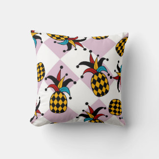 Stilisierte Ananas. Hut und Rhombus Harlequin. See Kissen