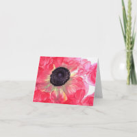 Stilisierte Anemone Note Card