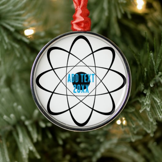 Stilisierte Atom Symbol Weihnachten Ornament Aus Metall (Baum)