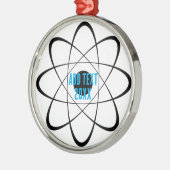 Stilisierte Atom Symbol Weihnachten Ornament Aus Metall (Links)