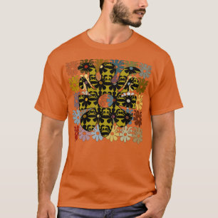 Stilisierte Azteken-Schmetterlinge Zitronenboote 3 T-Shirt
