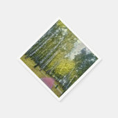 Stilisierte Birkenbaummalerei Napkin Serviette (Ecke)