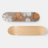 Stilisierte Blätter 7 Skateboard (Horizontal)