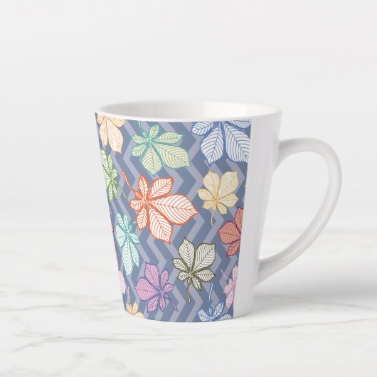 Stilisierte Blätter Milchtasse (Rechts)