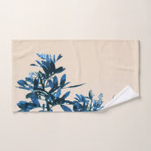 Stilisierte Blue Pepper Tree Blätter Badhandtuch Set (Handtuch)