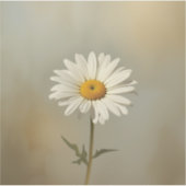 stilisierte blühende Gänseblümchen-Gemälde Aufkleber (Vorderseite)