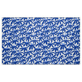 Stilisierte Blume - Blau- und Weißtöne Stoff (Fat Quarter (45,7 x 55,9 cm))