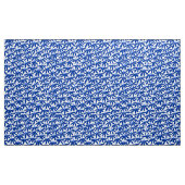Stilisierte Blume - Blau- und Weißtöne Stoff (Yard (91,4 cm))