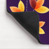 Stilisierte Blume - Deep Lila 25003a Mousepad (Ecke)