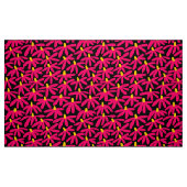 Stilisierte Blume - Krimson, Amber und Schwarz Stoff (Fat Quarter (45,7 x 55,9 cm))