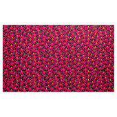 Stilisierte Blume - Krimson, Amber und Schwarz Stoff (Yard (91,4 cm))