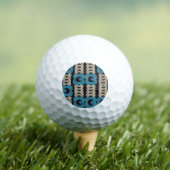 Stilisierte Blume: Moderne Vintage Geometrie. Golfball (Insitu T-Shirt)
