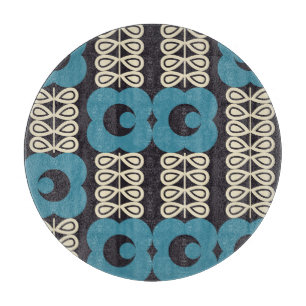 Stilisierte Blume: Moderne Vintage Geometrie. Schneidebrett