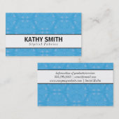 Stilisierte Blume Muster III | Chic Visitenkarte (Vorne/Hinten)