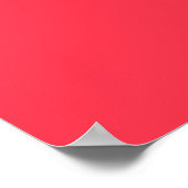 Stilisierte Blume: Schwarzes Rotes Elfenbein Poster (Ecke)