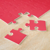 Stilisierte Blume: Schwarzes Rotes Elfenbein Puzzle (Seite)