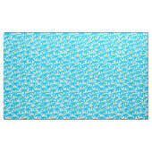Stilisierte Blume - Sky Blue, Amber und White Stoff (Yard (91,4 cm))