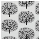 Stilisierte Blume Tree - Hellgrau Stoff (Muster)