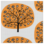 Stilisierte Blume Tree - Light Orange Stoff (Nahaufnahme)