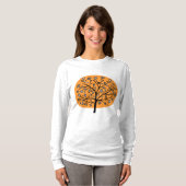 Stilisierte Blume Tree - Light Orange T-Shirt (Vorne ganz)