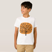 Stilisierte Blume Tree - Light Orange T-Shirt (Vorne ganz)