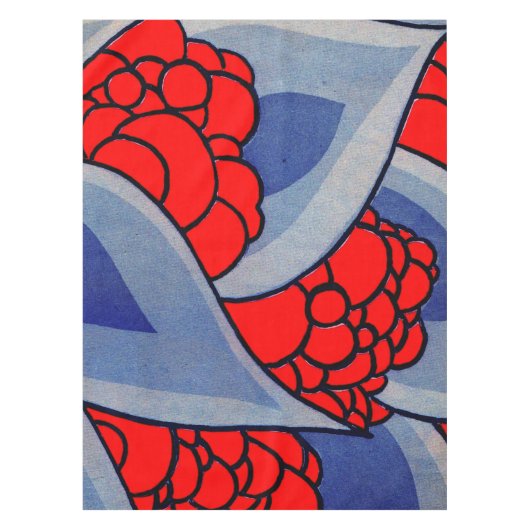 stilisierte Blume und Blätter drucken Tischdecke (Vorderseite)