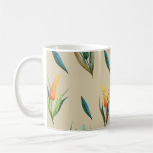 Stilisierte Blumen Eleganz: Endlose Schönheit. Kaffeetasse
