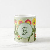Stilisierte Blumen Kaffeetasse (Mittel)