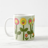Stilisierte Blumen Kaffeetasse (Links)