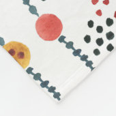 Stilisierte Blüte: Aquarell Nahtloses Design. Fleecedecke (Ecke)