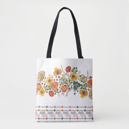 Stilisierte Blüte: Aquarell Nahtloses Design. Tasche (Vorderseite)